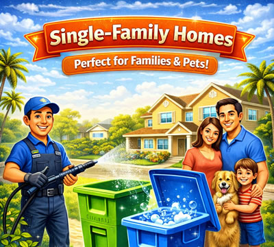 Residential bin cleaning service