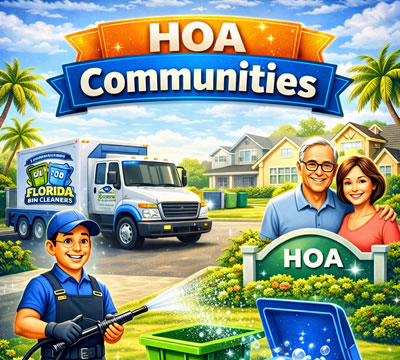 HOA bin cleaning service