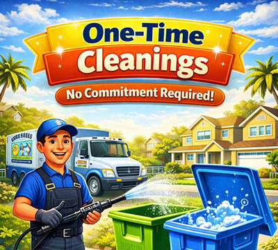 On Demand bin cleaning service